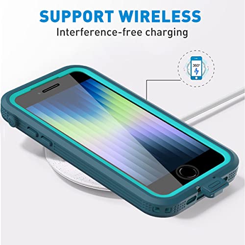 Image of AICase iPhone SE 2020 /SE 2022 /iPhone 7 /8 Waterproof Case, 4.7 inch 360 Dustproof and Shockproof, IP68 Full Body Protection Fully Sealed Underwater Protective Cove for iPhone 7 /8 /SE 2020 /SE 2022