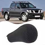 Langlebige Materialien: Hergestellt aus robustem Kunststoff in Kombination mit Leder, verspricht dieser Schaltknauf hervorragende Haltbarkeit und Verschleißfestigkeit bei längerem Gebrauch.