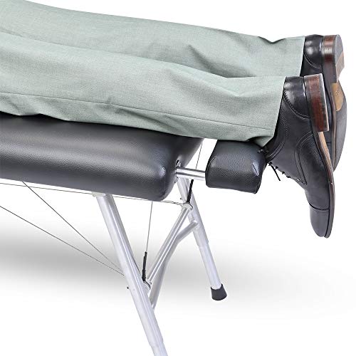 ChiroLux Leg Extension | Compatible with Chiropractic Classic and Plus Tables, Lengthens 8 Inches for Tall Patients, Synthetic Upholstery on Comfortable Density Foam, Foldable for Maximum Portability