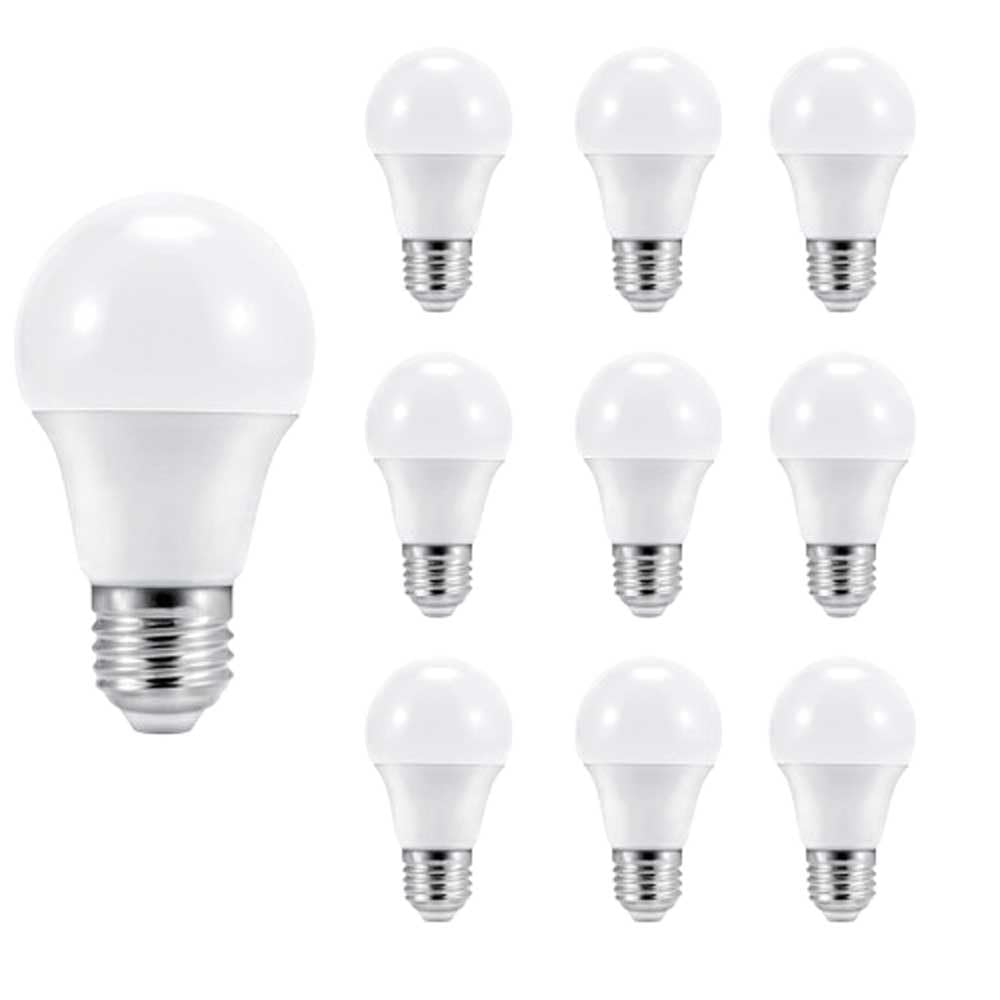 Paquete de 10 Bombillas LED E27 de 24 W, Equivalente a incandescentes de 150 W-180 W, luz Blanca 6000 K 2400 LM E27, no Regulable, lámpara de Ahorro de energía de 180° para Tienda, Garaje