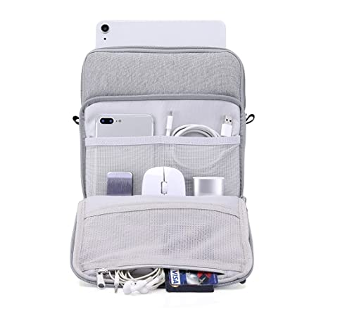 Image of SWOOK 13 inch Laptop Sleeve Case 13.3 Compatible with New MacBook Air M1 A2337 A2179 A1932 2018-2021| MacBook Pro A2338 M1 A2251 A2289 A2159 A1989 A1706 A1708|XPS Surface Pro ThinkPad Envy Swift 3 - Grey