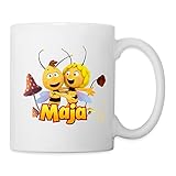Spreadshirt Biene Maja Freundschaft Mit Willi Tasse, weiß