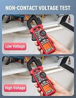 KAIWEETS Stromzange AC DC, Strommesszange True-RMS 4000 Zähl, Zangenamperemeter Taschenlampe Hintergrundbeleuchtung für die Messung AC/DC Spannung Strom Temperatur Kontinuität Diode NCV, KC604 – Ansicht 8