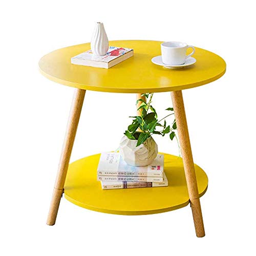 CHENJIU Modern Creative Round Coffee Table, Industrial Style Small Win CHENJIU Modern Creative Round Coffee Table, Industrial Style Small Win