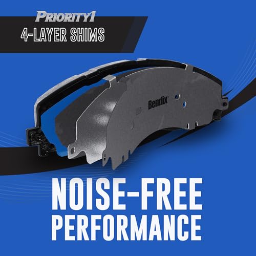 image for Bendix Priority1 CFC1754 Ceramic Rear Brake Pads for Select Models For
