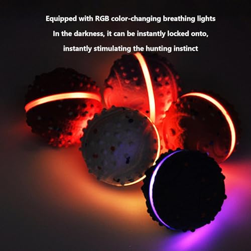 Balle mobile pour chien robuste avec 3 modes et lumières LED - 5