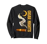Cigar Nights Moonlight Smoke Scene Tee