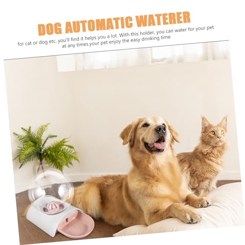 Fontaine à eau chiens et chats 2,8 L rose distributeur eau démontable - 4