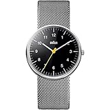 Cassa in acciaio inox opaco. Braun BN0021BKSLMHG - Orologio da uomo