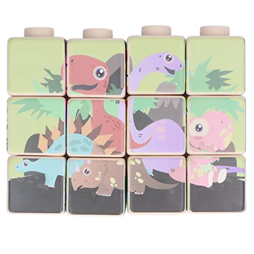 Baby Soft Stacking Blocks, 4 Verschiedene Puzzles Quietschender Sound Problemlösungskompetenz Weiches Bausteinspielzeug für ab 6 Monaten zum Spielen zu Hause Cover