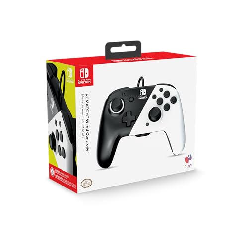 Mando Gaming PDP Faceoff Deluxe Audio Negro/Blanco Nintendo Switch - imagen 5
