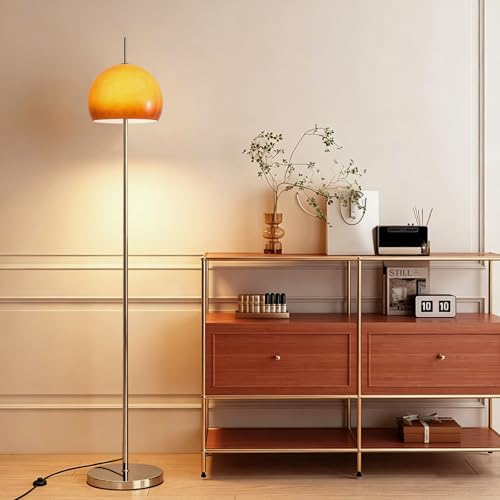OROILUPU Orange Mushroom Floor Lamp