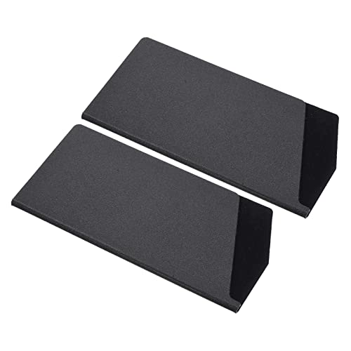 PATIKIL ABS Coltello Coperchio Manicotti per 7 Tagliare Coltello Mannaia, 2pz Coltelli Taglio Protezione Protezione Universale Coltello Fodero per Casa Cucina, Nero