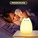 Litake Kitty Night Light, USB Rechargeable Silicone Cute Cat Night Light for Kids Baby Children, 7-Color Changing LED Cat Lamp Nursery Nightlights for Kids bedroom (Celebrity Cat)
