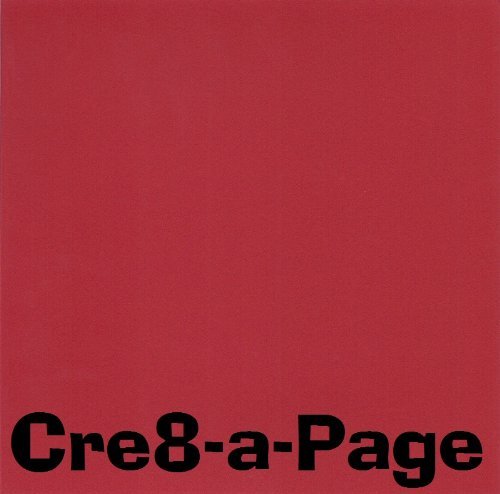 8.5x11 Carnival Red 80# lb. Heavy Cardstock Paper, 25 Sheets, Card Stock, Scrapbooking, Dark Red