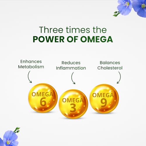 Himalayan Organics Omega 3 6 9 Vegan Natural Nutrition Supplement for Muscle, Bone, Heart & Skin - 90 Veg Capsules - Image 4