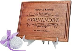 Custom Engraved Charcuterie Board for Wedding Gifts –Personalized Cutting Board- Perfects Gift for Couples, Newlyweds, Engagements & Anniversaries For Gift