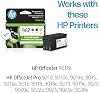 Cartuchos de tinta HP 962 Cyan, Magenta, Amarillo | Compatibles con OfficeJet 9010, 9020 | Elegibles para Instant Ink | 3YP00AN 3