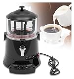asdchZen Macchina per Fontana di Cioccolato, Macchina per Cioccolata Calda, Distributore Elettrico Commerciale di Cioccolata Calda, Scaldabevande per caffè, Latte, tè E Succhi di Frutta, 220 V, 5 L
