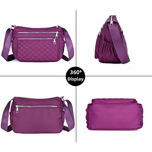Hobo Bags for Women Casual Quilted Crossbody Purse Waterproof Shoulder Messenger Bag Lightweight Pocketbooks2