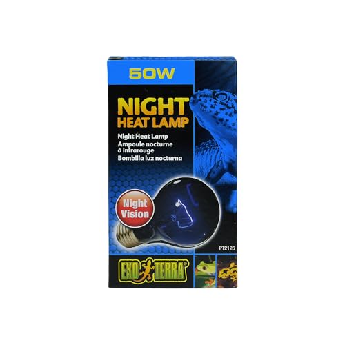 Exo Terra Night Heat Lamp, Mondscheinlampe für Reptilien und Amphibien, 50W, Fassung E27