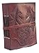 Handmade Vintage Leather Double Dragon Bound Journal Notebook Diary Sketchbook Travel Office Thought Blank Book Best Gift for Men & Women (Brown, 3.55")