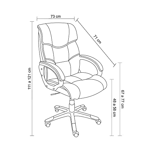 Cadeira para Escritório, Rivatti, Office Cartagena Preto