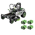 EGO Power+ZT4204L 42-Inch 56-Volt Lithium-ion Cordless Z6 Zero Turn Riding Mower with (4) 10.0Ah Batteries and Charger Included