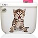 Katze WC-Sitz Wandtattoo,3D Katze/Hund Wandaufkleber Wandtattoo WC Deckel Wasserfest Aufkleber Badezimmer Wandsticker für Toiletten Kinderzimmer Badezimmer