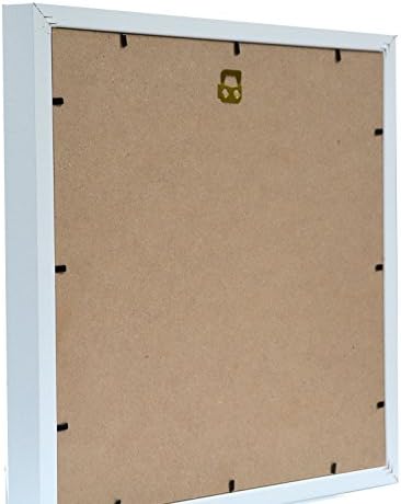 White 3D 1" Cube Range Deep Box Shadow Frame Memory Box Display Panoramic-14x6"-White