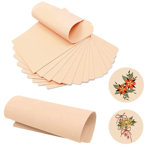 YONGDA 10pcs Tattoo Practice Skin 7.4 * 5.6in Tattoo Fake Skin