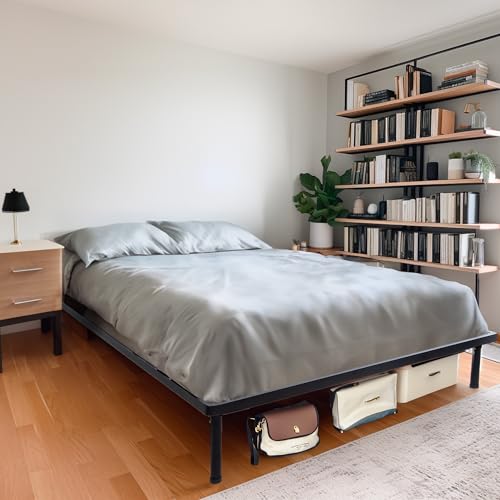 Dolci Sogni Rete Matrimoniale 160X200, Queen Size, Rete Ortopedica Doghe Letto Matrimoniale E 4 Piedi Smontabili, Struttura Letto Matrimoniale 160X200 Interamente In Ferro 100% Made In Italy - 2