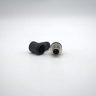 Elecbee Right Angle Sensors M12 4Pin D Code Male Unshiled Waterproof Field Wireable Connector for Profinet PG9 Type