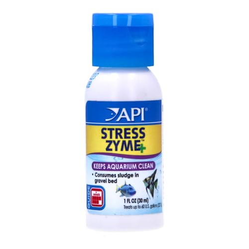 Image of API STRESS ZYME Freshwater and Saltwater Aquarium Cleaning Solution 1-Ounce Bottle