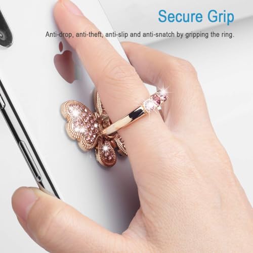 Anillo de metal para móvil con rotación 360 y agarre firme antideslizante universal 4