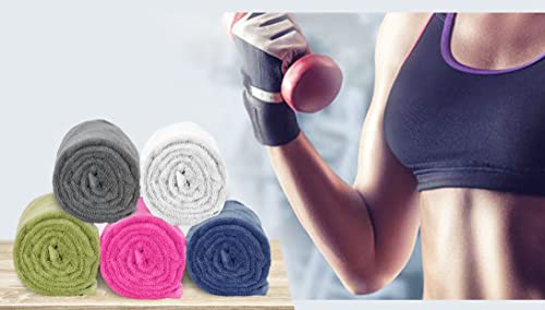 Glamburg 100% Cotton 6 Pack Bath Towel Set, Ultra Soft Bath Towels 22X44, Towels For Gym Yoga Pool Spa, Quick Drying & Highly Absorbent - Hot Pink #TOP4