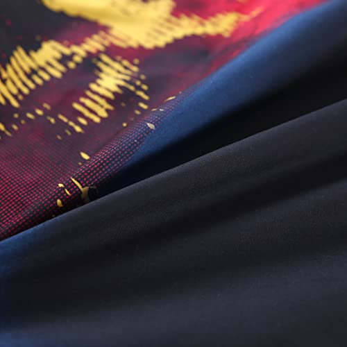 Sdiii 3 Piece Galaxy Gamer Sheet Set Full Size, Fitted Sheet 16” Deep Super Soft Microfiber For Teenage Boys,Kids And Gamer Collector (Full, Galaxy Style) #TOP3