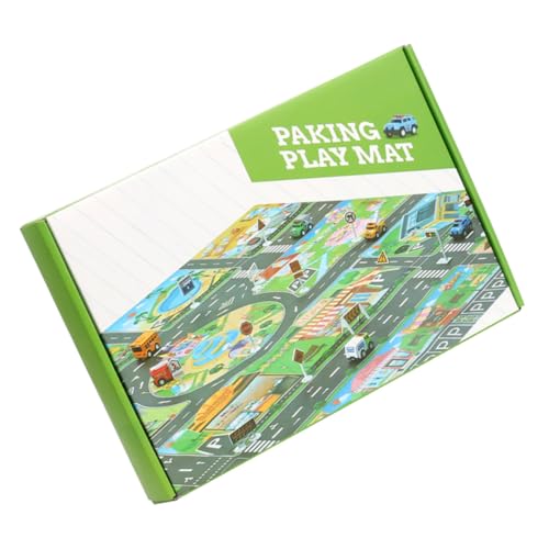 CHICAMPERA 1Juego Juguetes De Tráfico para Alfombra Escena De Estacionamiento y Coches para Interior Diversión y Aprendizaje