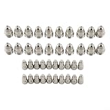 Plasma-Elektroden- und Düsen-Set für Taschenlampe, kompatibel mit CUT-70/80/100/120 Luft-Plasmaschneidmaschinen, 1,5 mm Durchmesser (80 A), Sauerstoff (1,7 mm)