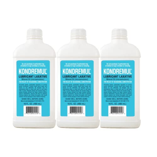 Kondremul Lubricant Laxative Mineral Oil, For Relief Of Occasional Constipation, 16 Fl Oz. (Pack Of 3) #TOP26