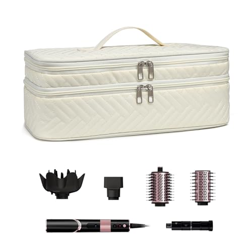 ARLMEGOR Double-Layer Carrying Case Apply to Revlon One-Step Hair Dryer, Travel Bag for Hair Volumizer/Styler,Water Resistant Storage Organizer Box,Compatible with FlexStyle Attachment (Bag Only)