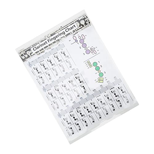 Tableau des Doigtés de Clarinette, Guide de Formation de Clarinette, Affiche pour Groupe, Papier couché pour Salle de Classe (Accords de clarinette (trompette)) – vue 3