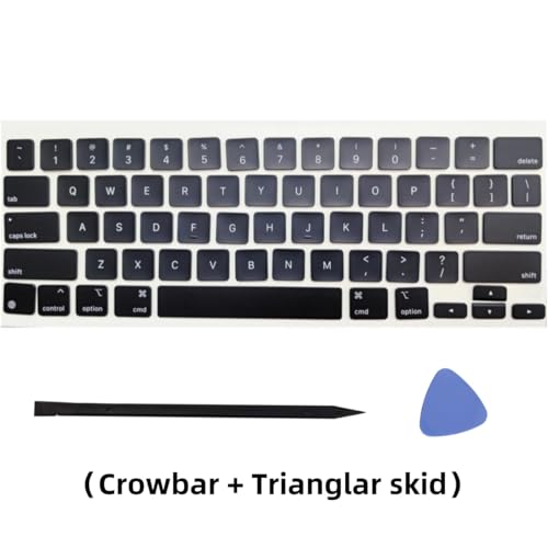 Replacement US Keyboard Full Set of Keycap Keys and Tool Applicable for ipad Pro/Air 11/13“ Magic Keyboard (MKB-4 Black) - Thumbnail 2