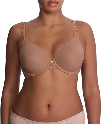 Soutien-gorge full-fit Natori Body Double dentelle beige 38DDD pour maintien généreux