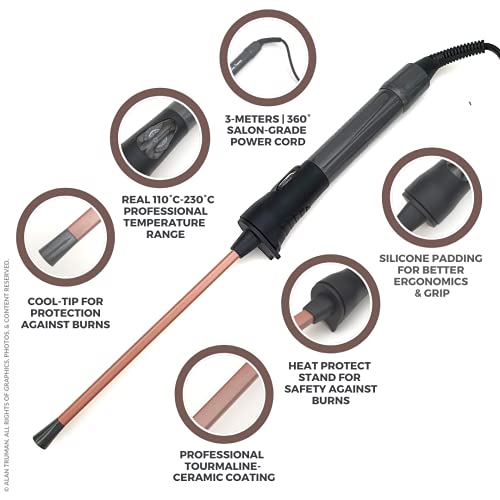 Image of Alan Truman Hot Stick - Variable Temperature Extra Long Micro Curler (Grey)