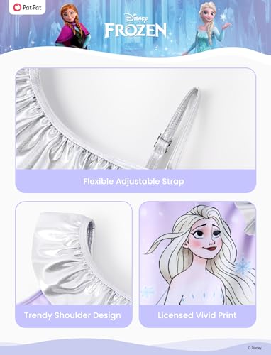 Image of Disney Stitch Frozen Marvel Minnie Mouse Girls Swimsuits Ruffle One Piece Bathing Suits UPF 50 Swimwear Quick Dry Size 2-13Y