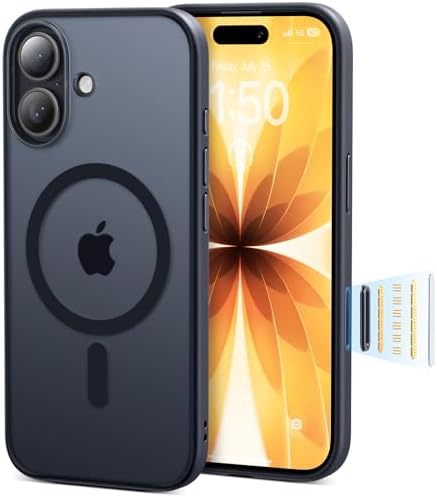 （22:00時点） 【米軍MIL規格・マット質感】Peerock iPhone 17 用 ケース カメラコントロール対応 滑り止め 指紋防止 米軍MIL規格 耐衝撃 MagSafe対応 黄変防止 耐久性 カバー ストラップホール付き ワイアレス充電対応 アイフォン17 用ケース 6.3インチ(マットブラック)