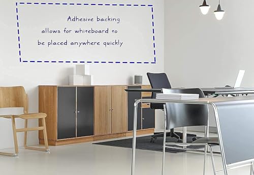 Image of 2x2 Feet Whiteboard Sticker for Kids, Home, School & Office, Self-Adhesive Removable, Waterproof White Board Sticker Perfect for Writing & Drawing on Smooth Surface