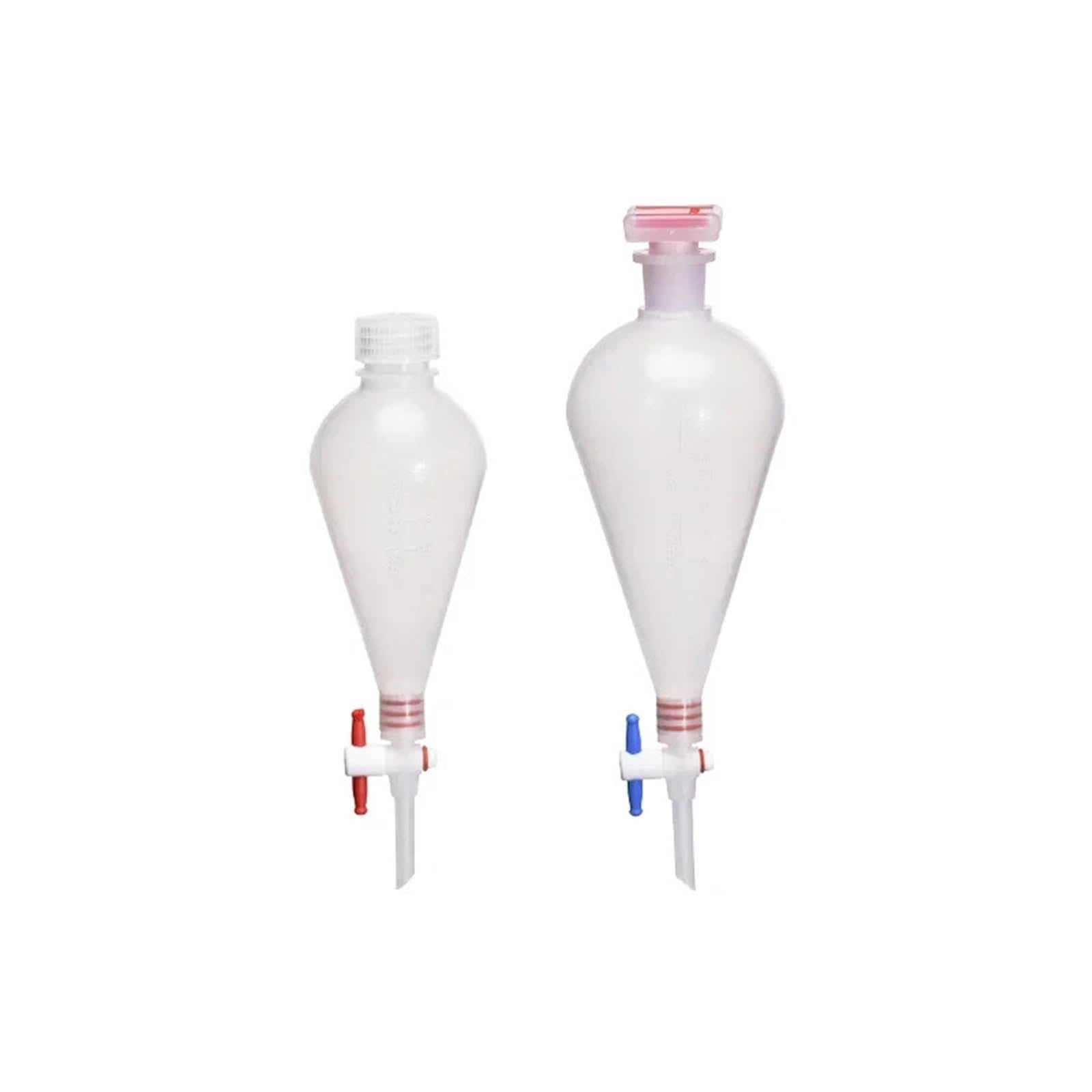 1pcs Lab 125ml/250ml/500ml/1000ml PP Dropping Funnel Plastic Separatory Funnel High Temperature Resistance Laboratory Supplies(500ml 1pc,Screw Cap)