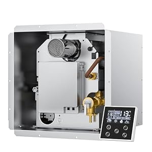 2025 GEN II Ranein On-Demand 65,000 BTU RV Tankless Water Heater, 12V Powered, High Altitude Ready, CSA Approved, With Multi-Function Controller and Thermostatic Chamber